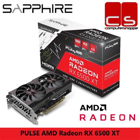 Sapphire Pulse Amd Radeon Rx 6500 Xt Gaming Oc 4gb Gddr6 Shopee Malaysia