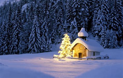 Christmas Church Wallpapers Wallpaper Cave