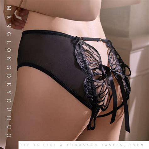 Jual Celana Dalam Wanita Open Crotch Jumbo Transparan Sexy Lingerie C Putih All Size