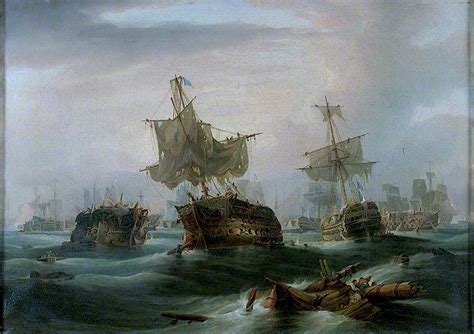The Battle of Trafalgar, 21 October 1805 - Position of the Fleets at 4