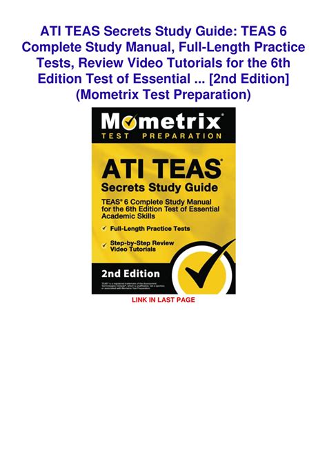 Ppt Pdf Ati Teas Secrets Study Guide Teas Complete Study Manual