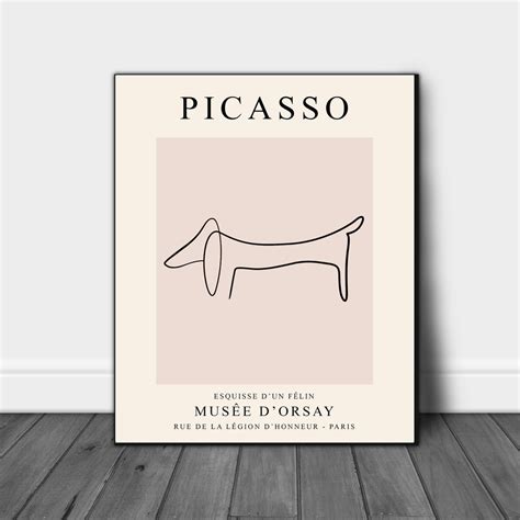 Picasso Hund Druck Picasso Ausstellung Druck Galerie Druck Etsy De