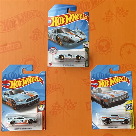 Hot Wheels C Hot Small Sports Car Alloy Gulf Oil Gulf Ford Ford Gt Mk Iv Lazada Ph