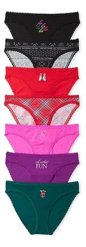 Kit Calcinha Victorias Secret Em Algodão Bikini Panty Pçs