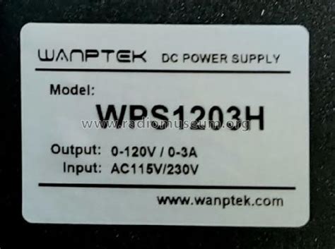 Adjustable Dc Power Supply Wps H Power S Wanptek Electronic