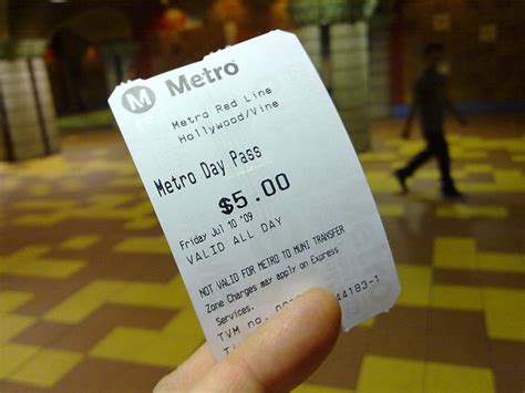 Ticket To Ride Metros Day Passes Now Back To 5 Laist