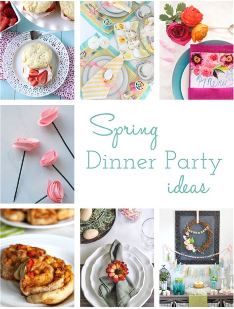 A Fresh And Happy Spring Dessert Table More Spring Dinner Party Ideas