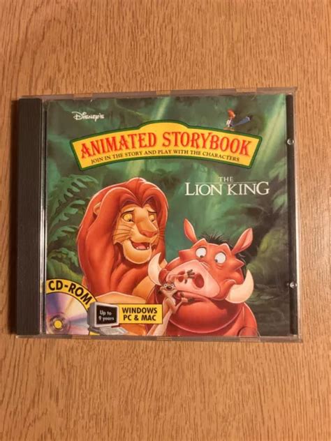 DISNEY S THE LION King Animated Storybook Cd Rom By Disney Interactive