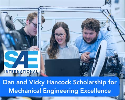 Dan and Vicky Hancock Scholarship for Mechanical Engineering Excellence ...