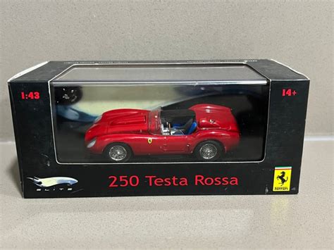 Hot Wheels Elite 1 43 Voiture miniature Ferrari 250 Testa Rossa Édition limitée 1 sur 10