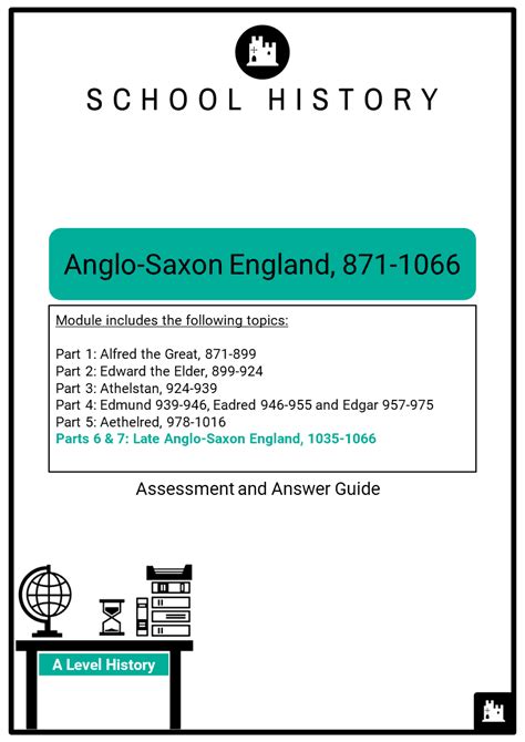 Late Anglo Saxon England A Level History Teaching Resources