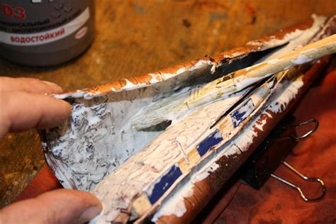 Мастерская. Ножны из бересты.