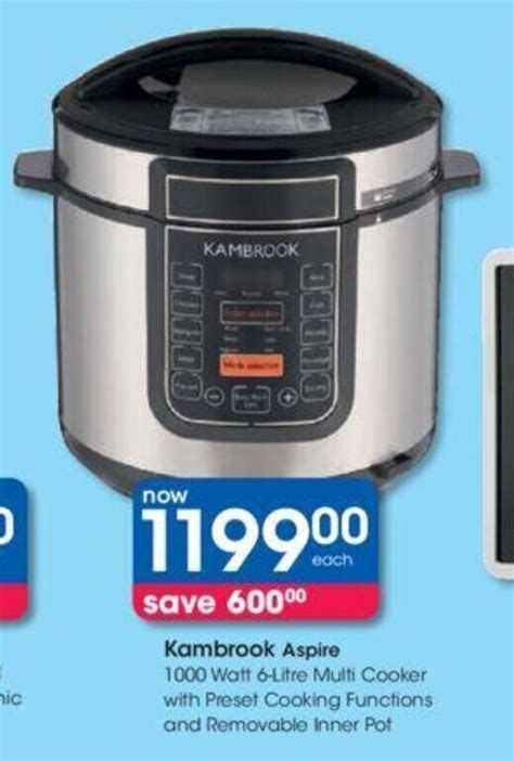 Kambrook Aspire Watt Litre Multi Cooker With Preset Cooking