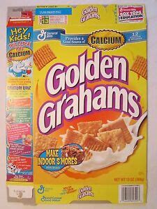 Empty GENERAL MILLS Cereal Box 1999 GOLDEN GRAHAMS 13 oz Series 82 | eBay