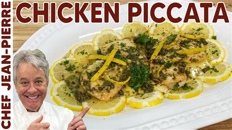 My Lemon Chicken Recipe Chicken Piccata Chef Jean Pierre YouTube