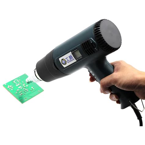 Industrial Electric Hot Air Gun Thermoregulator Heat Gun LCD Display Shrink Wrapping Thermal
