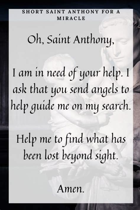 6 Prayers to Saint Anthony for a Miracle - Prayrs