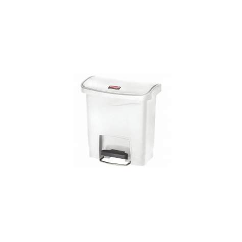 Rubbermaid Commercial Wastebasket Rectangular 4 Gal White 1883554 1