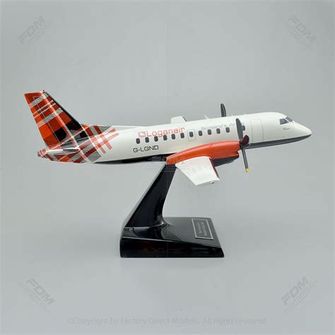 Saab 340b Loganair Model Airplane Factory Direct Models