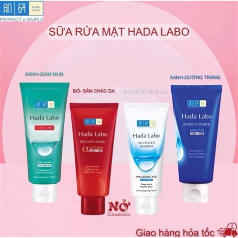 Sữa Rửa Mặt Hada Labo Advanced Nourish Perfect White Acne Care