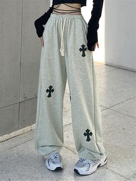 Cross Patch Baggy Sweatpants Cute Sweatpants Baggy Clothes