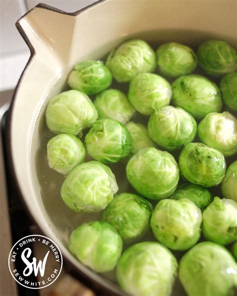 Boiled Brussels sprouts - How to cook sprouts - Sew White