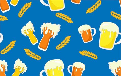 Premium Vector Bright Cheerful Pattern For Oktoberfest