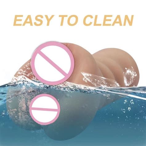 Chinese Factories Sell Male Masturbator Textured Vagina Tight Anus Pocket Pussy Two Separate