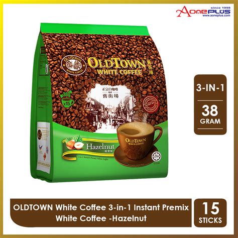 OLDTOWN White Coffee 3 In 1 Instant Premix White Coffee Hazelnut 38g