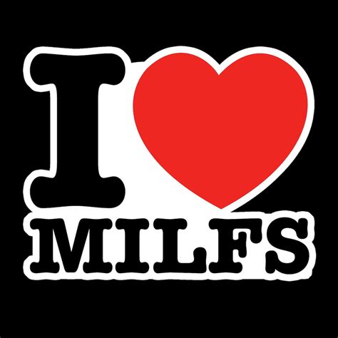I Love Milfs Bumper Sticker Funny Milf Car Decal Heart Milfs Decal Milf Love Gift Idea