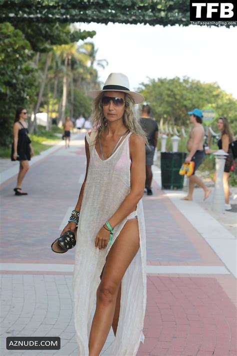Lady Victoria Hervey Looks Great In A Metallic Bikini As She Hits The Beach In Miami Aznude