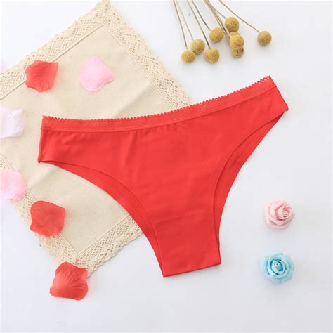 欧美新款性感比基尼内裤 外贸一片式冰丝无痕 bikini 三角裤 阿里巴巴