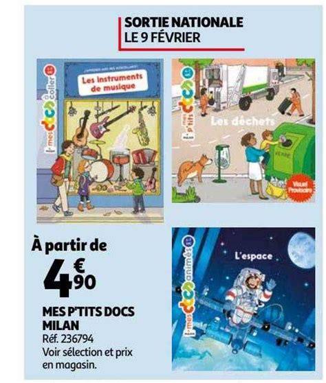 Promo Mes P Tits Docs Milan Chez Auchan Icatalogue Fr