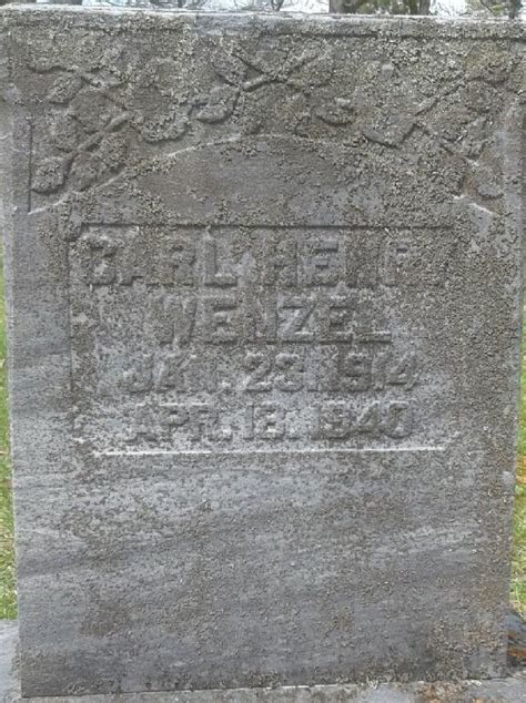 Carl Henry Wenzel M Morial Find A Grave