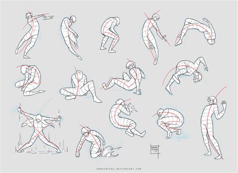 Sketchdump February 2017 [Dynamic poses] by DamaiMikaz on DeviantArt