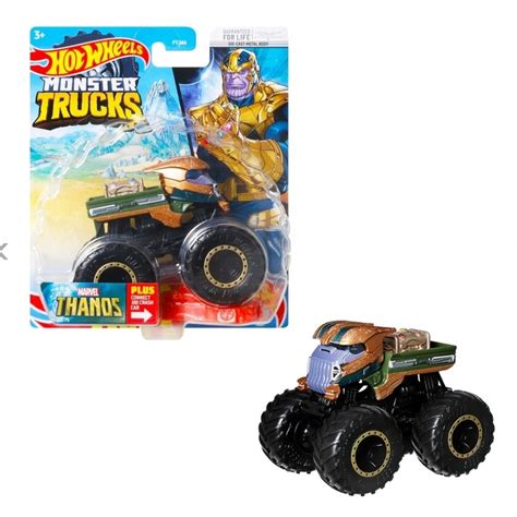 Hot Wheels Monster Trucks THANOS AVENGERS MARVEL 887961705393 Cena Opinie Samochody I