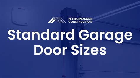 Everything Standard Garage Door Sizes You Need to Know