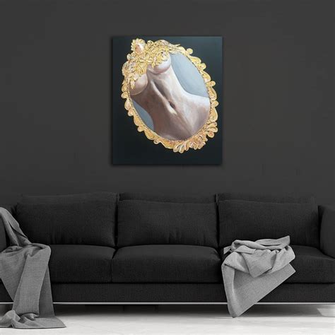 Nude Wall Art Sexual Painting Original Artwork Mirror Painting Etsy