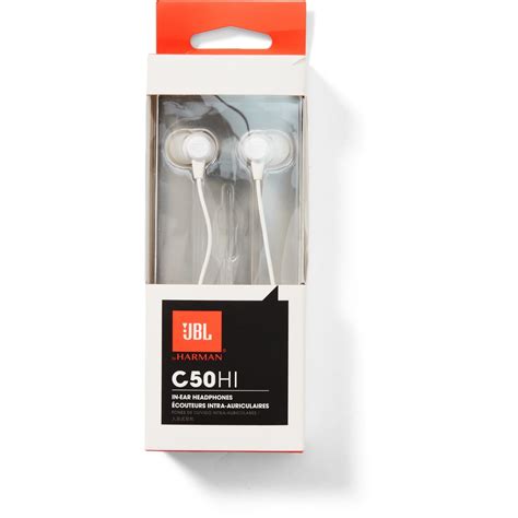 JBL C50HI In Ear Headphones - White | BIG W