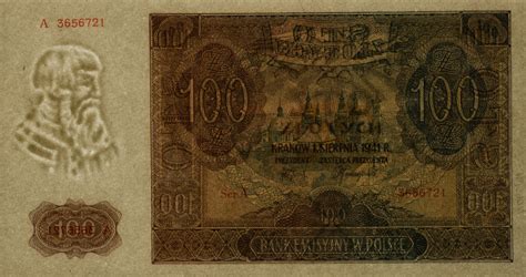 Banknot 100 złotych | Muzeum Papiernictwa w Dusznikach-Zdroju