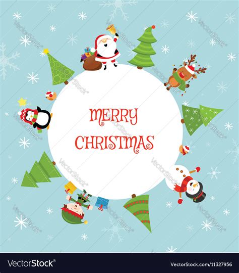 Cute christmas card Royalty Free Vector Image - VectorStock