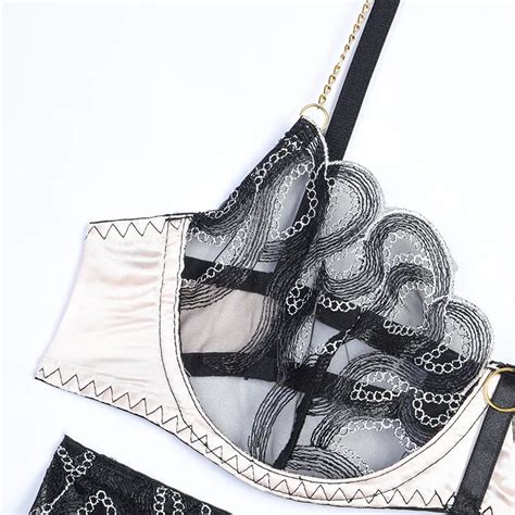 Chuangerm Transparent Erotic Negro Sexy Lingerie Bra