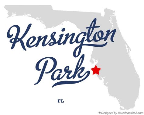 Map Of Kensington Park Fl Florida