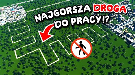 Najgorsza Droga Do Pracy W Cities Skylines Eksperyment Youtube