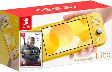 Купить Nintendo Switch Lite Yellow + Игра The Witcher 3: Wild Hunt ...