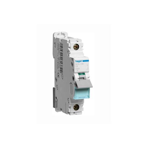 Hager NCN150N 1 Module Single Pole Type C Miniature Circuit Breaker MCB