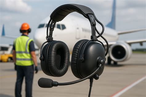 airport ramp agent headsets aviation ground crew communication nrr