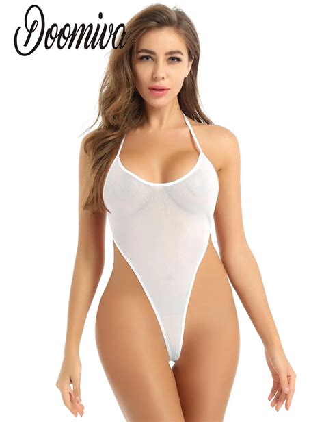 Mulheres Ver Atrav S De Mai High Cut Micro Monokini Mini Malha Mai