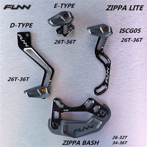 FUNN ZIPPA LITE Bicycle FULL CNC SUPER LIGHT CHAIN GUIDE ISCG05 D TYPE