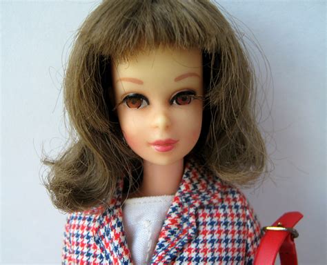 Francie Doll Brunette Bend Knee Leg Checked Suit Japan Mattel Etsy